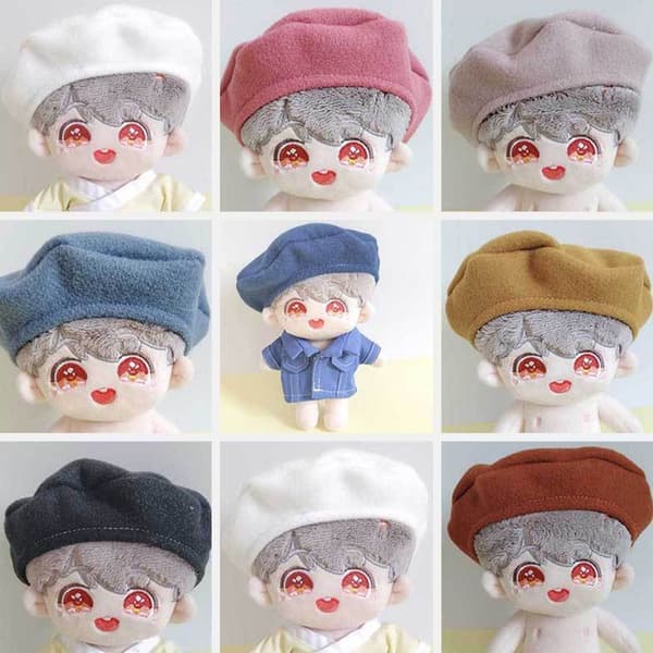 20 cm Dukkehatt Dukke Beret Hatter 3 3 3