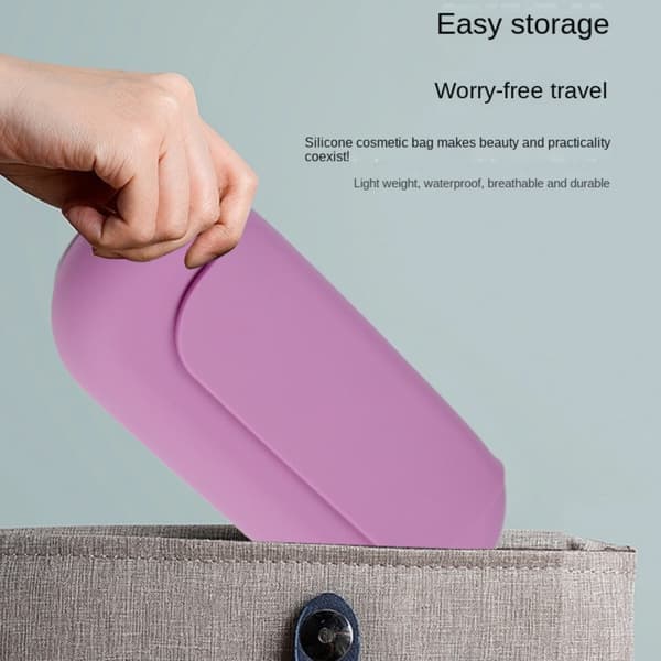Makeup Bag Pose Kosmetisk Organizer RØD red
