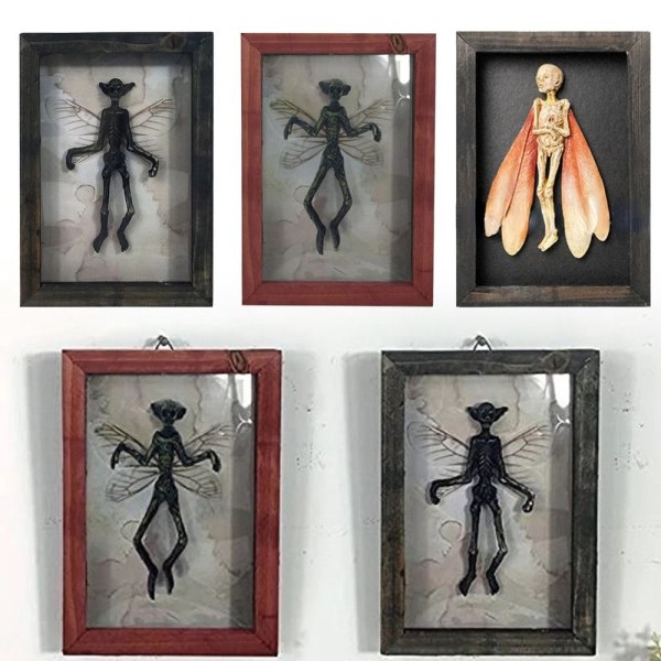 Gotisk dekor fotoramme Fairy Skeleton Witchy Decor 03 03 03