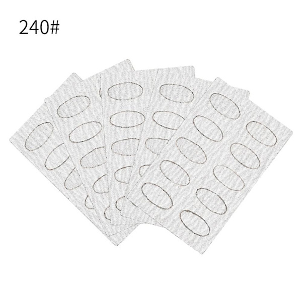 Horseshoe Nail Cuticle Pusher Itsekiinnittyvä hiekkahiutale 240Grits-15sheets