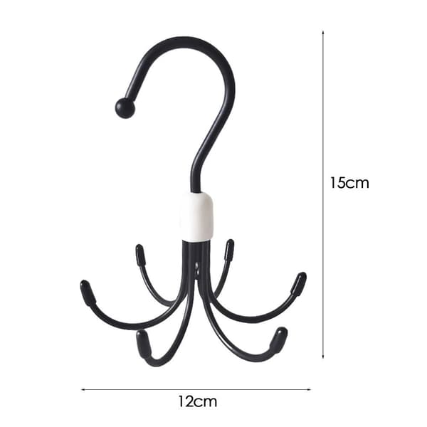 360 graders rotation Six Claws SORT Black