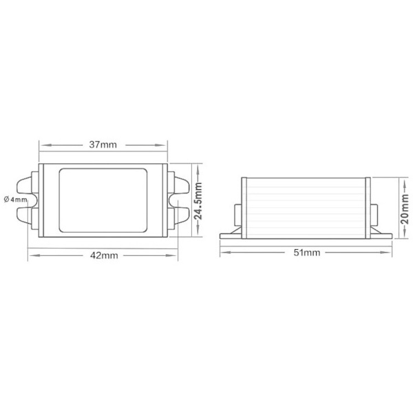 DC- power 12 V - 3,3 V 3 A 12 V - 3,3 V 3 A