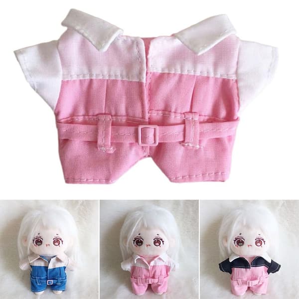 10cm Dockkläder Arbetskläder Kläder ROSA Pink