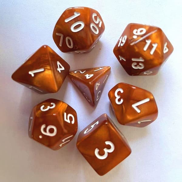7 stk/sæt DND-terninger Polyhedriske terninger STYLE 5 STYLE 5 Style 5