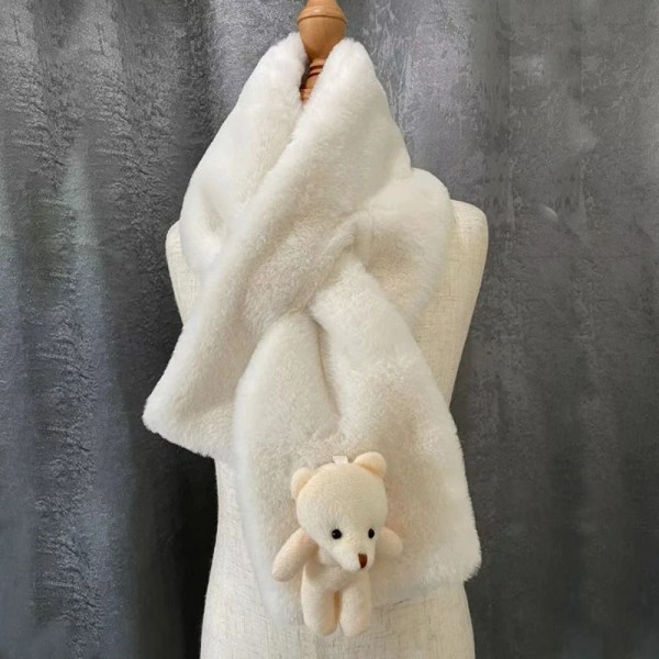 Plyschscarf förtjockade korshalsdukar 2 2 2