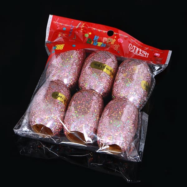 18 st Ballong Laser Ribbon Bröllopsdekoration Slips SILVER 3PACK Silver 3pack-3pack