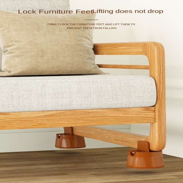 Sengemøbler Risers Anti Vibration Pads APRIKOSBREDDE 1-50MM Apricot Width 1-50mm-Width 1-50mm
