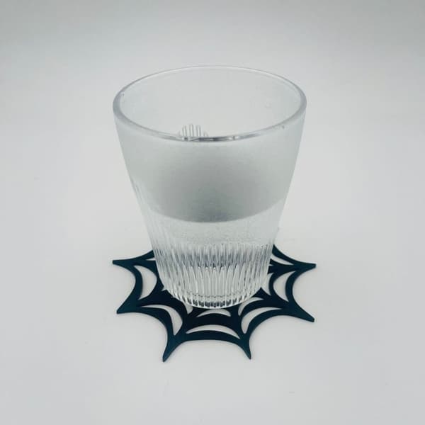 Web Halloween Dækkeservietter Halloween Coasters SORT SORT Black