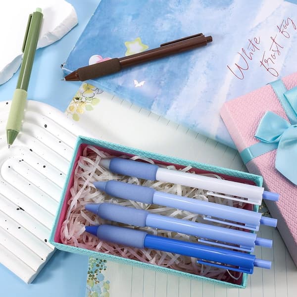 12 Stk Gel Pen Sort Refill Pen Kuglepen