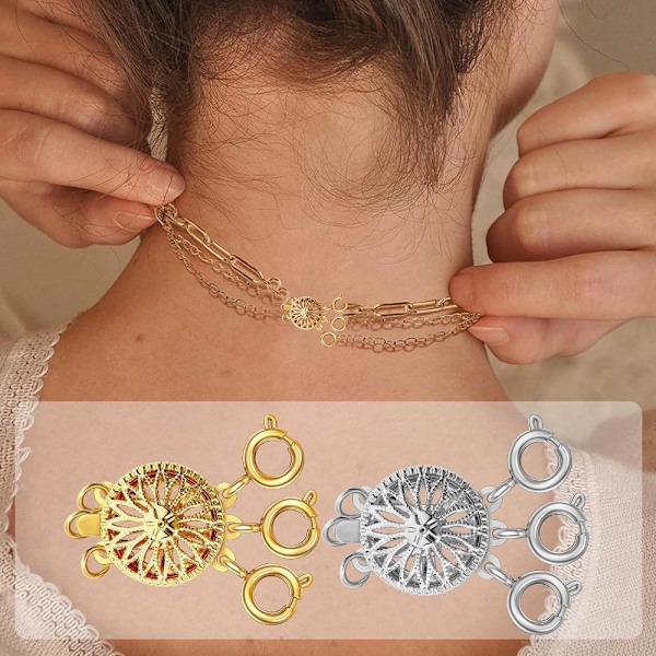 Halsband Layering Spännen Separator Spänne Converter