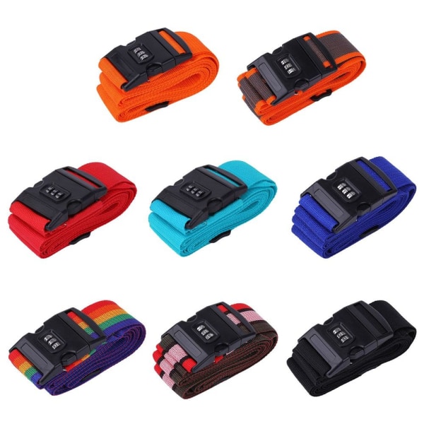 Bagagespænde Rem Adgangskodelås Pakkebælte MULTICOLOR Multicolor