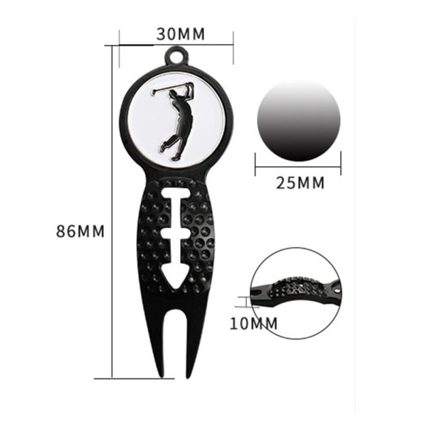 Golf Divot Pitch Repairer Tool STYLE-5 STYLE-5