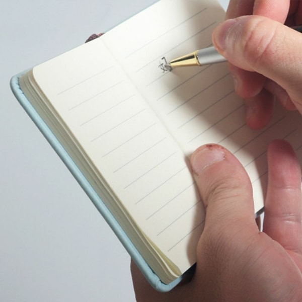 Notebook A7 Dagbok Lommebok SVART Black