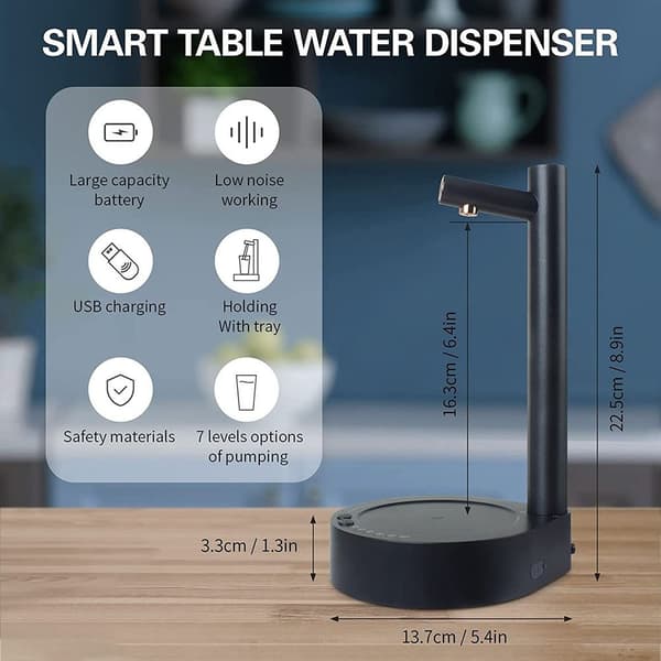 Vannflaskedispenser Vannflaskepumpe BLÅ Blue