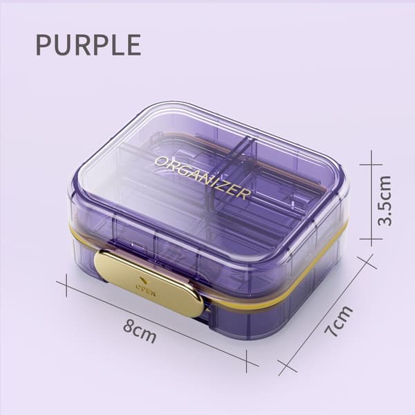 Medicin Organizer Box Case BLÅT blue