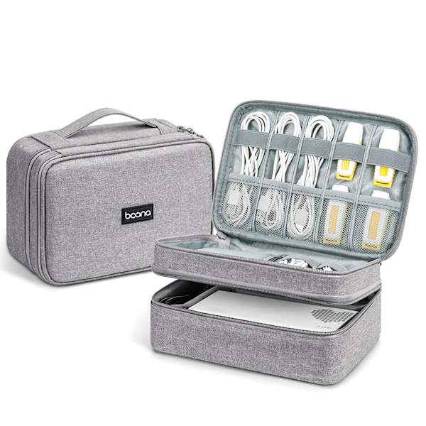 Digital förvaringsväska USB kabelväskor grey Style 2-Style 2