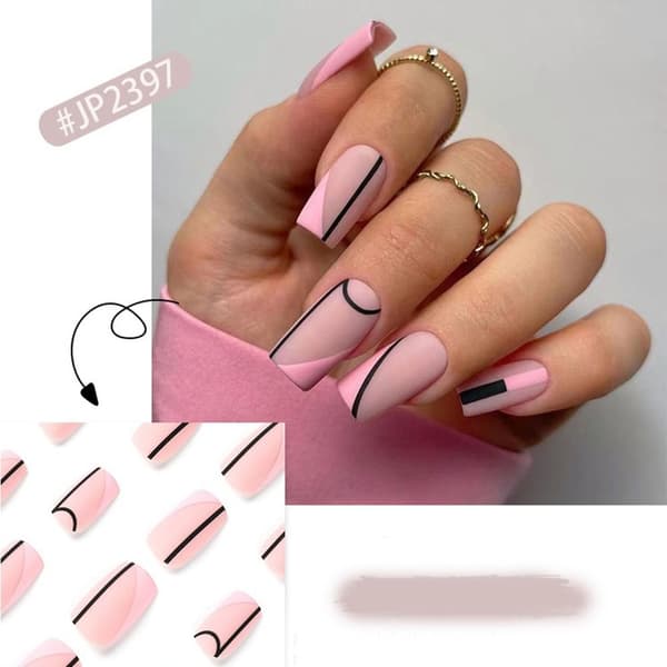 24st False Nails Long Square JP2388 JP2388 JP2388