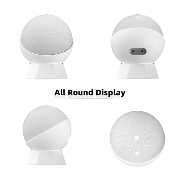 Flytande silikonfäste för Amazon Echo Dot 5/4 WHITE White