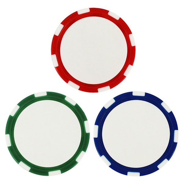 2 Stk Golf Mark Chip Golfbold Position Markør BLÅ 2 STK 2 STK Blue 2Pcs-2Pcs