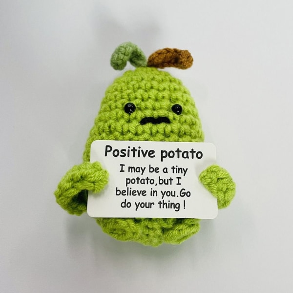 Rolig positiv potatisstickad potatisdocka J J J