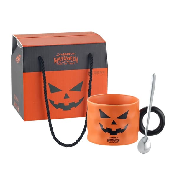 Pumpkin Water Cup Keramisk Pumpkin Cup VIT White