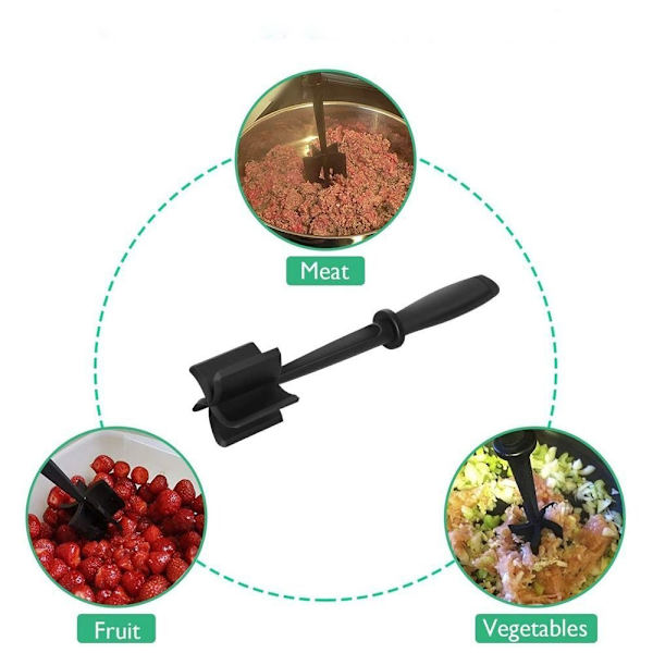 Køkken Kødhakker Food-Tool Masher Hakket oksekødsmaskine Red
