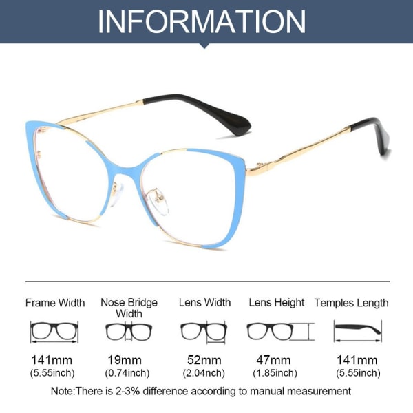 Anti-Blue Light Glasses Ylisuuret silmälasit RUSKEA Brown