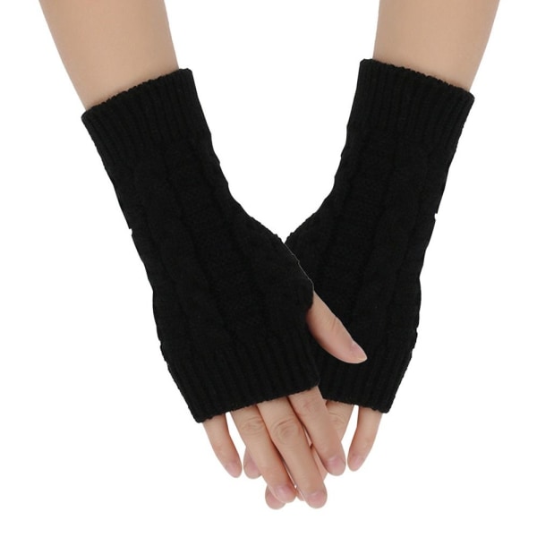 Håndledsarm Fingerløse Damehandsker SORT SORT Black