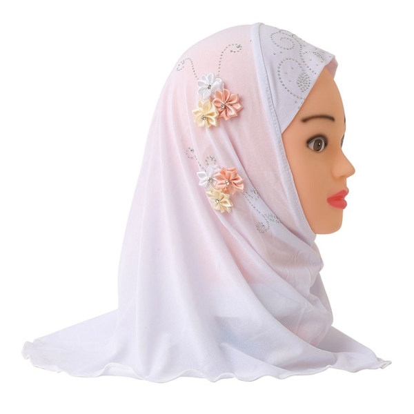 Islamsk Skjerf Hode Wrap HVIT white