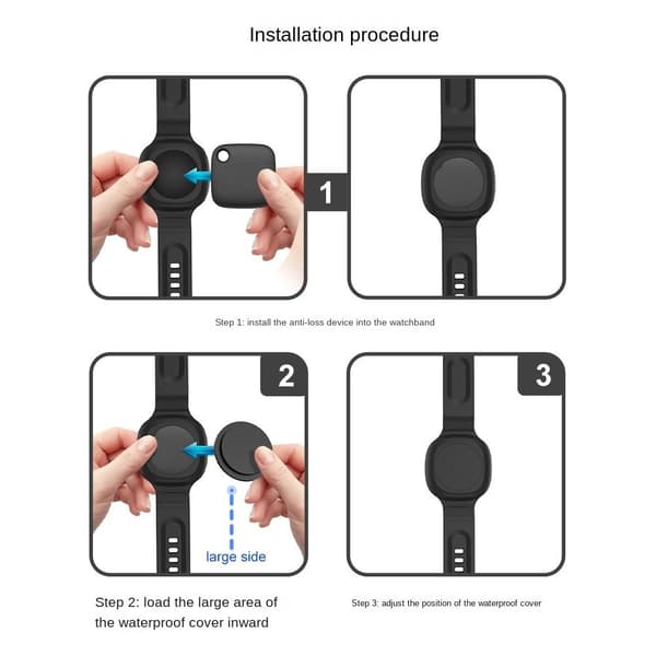 Børneurbånd Børne GPS-armbånd SORT black