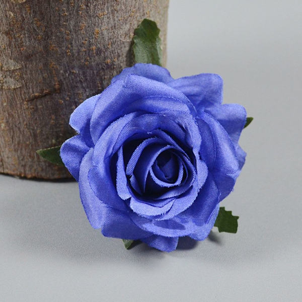 10stk Kunstige Roser Fake Roses MØRKEBLÅ dark blue