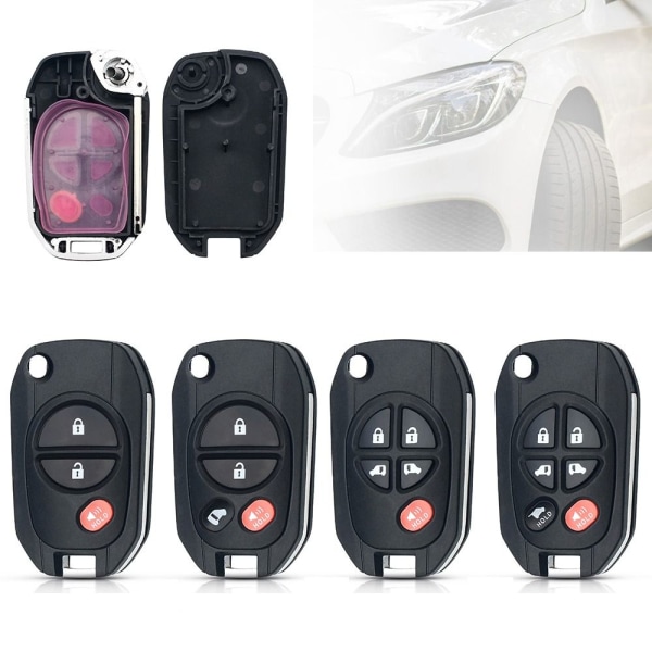 Fjernbetjent bilnøgleskal Bilnøgleetui 3 KNAPPER 3 KNAPPER 3 Buttons