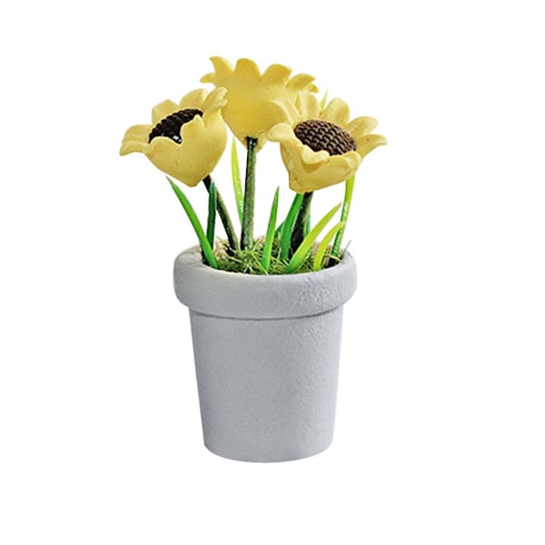 Miniatureplante Potteplanter Model GRÅ Gray