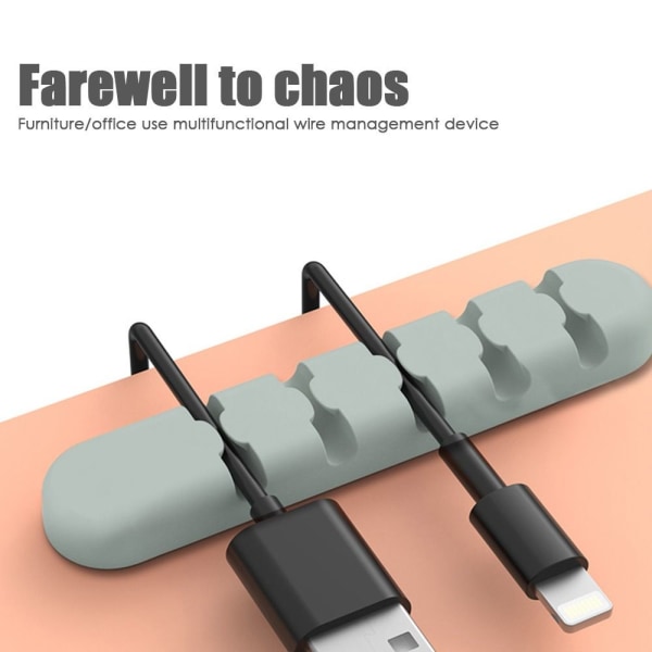 Cable Management Desktop Winding HARMAA grey