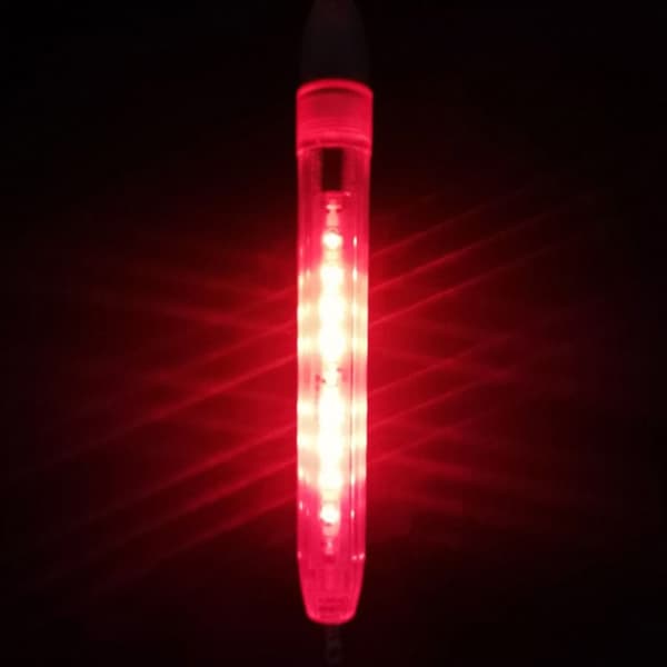 LED Lure Light Blinklampe RØD RØD Red