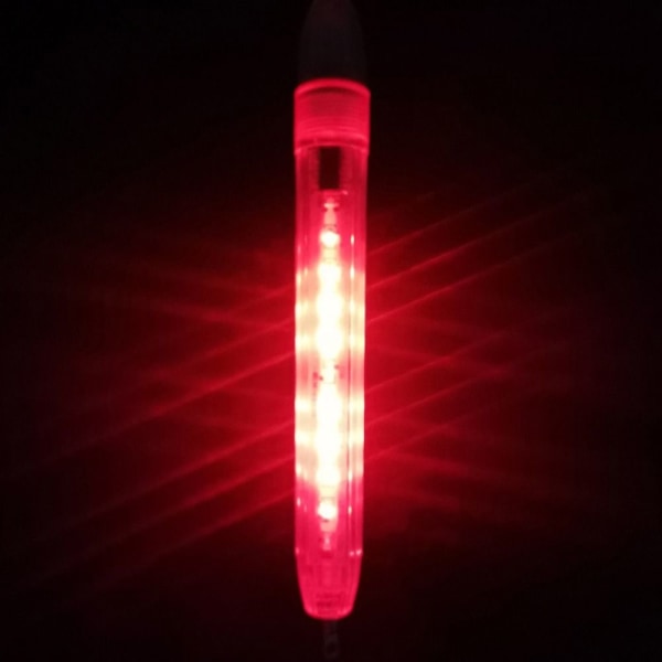 LED Lure Light Blixtlampa RÖD RÖD Red
