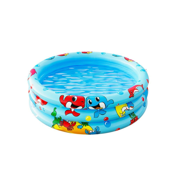 Oppblåsbart svømmebasseng Småbarn svømmebasseng BLÅ-90CM Blue-90cm