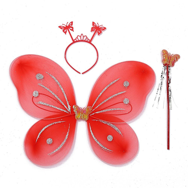 3 kpl / set Fancy Mekko Glitter Butterfly STYLE 9-3 KPL / SET STYLE Style 9-3pcs/set