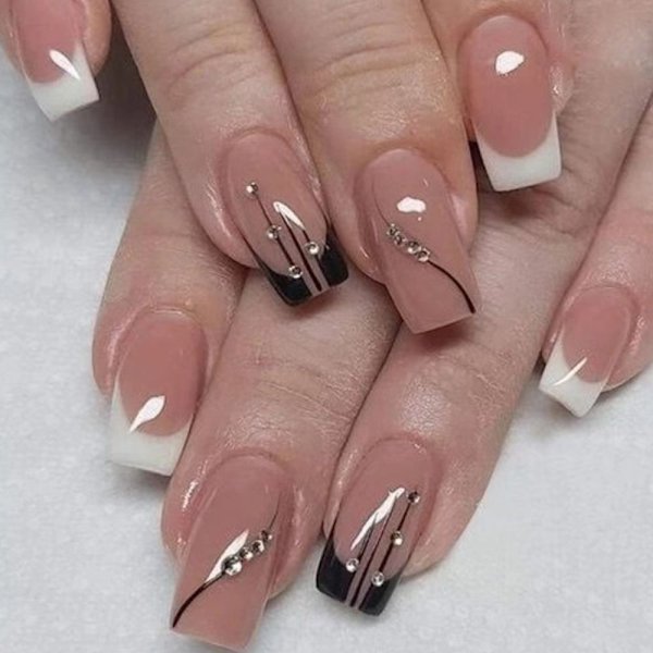24st False Nails Long Square W476 W476 W476