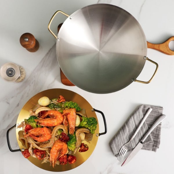 Wok Pan Stekegryte SØLV 30CM Silver 30cm