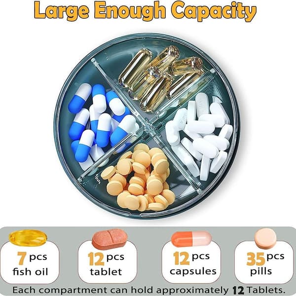 Pill Box Pill Organizer GRÖN green