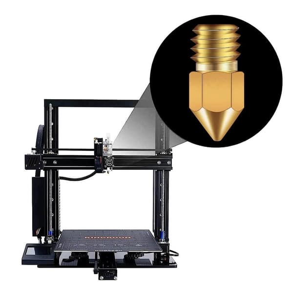 3D Printer Dyse Rensesæt 10stk Messing Dyser 0,4mm
