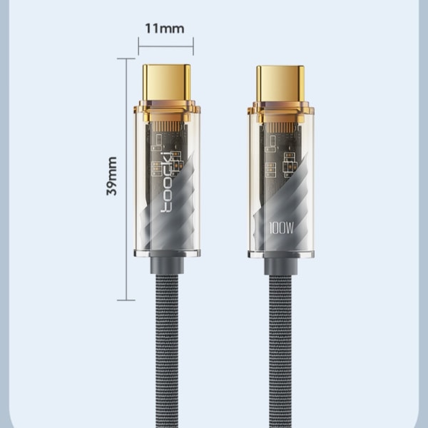 Mobiilidatakaapeli Latauskaapeli 2M60W MUSTA 60W MUSTA 2m60W Black