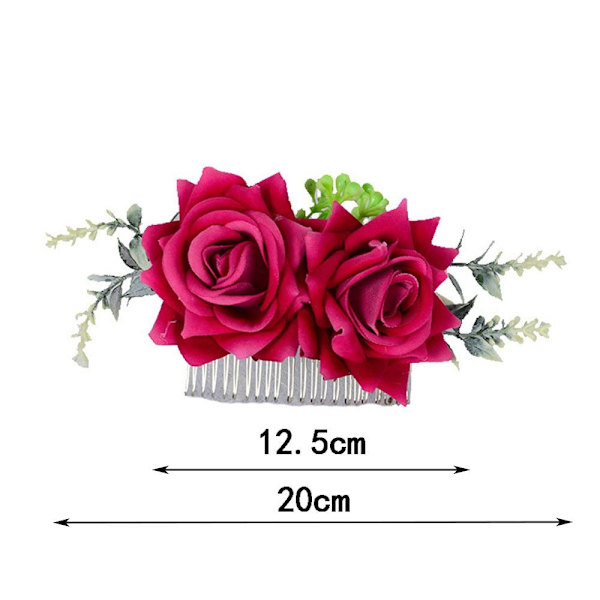 Rose Flower Hair Comb Hair Clip 4 4 4