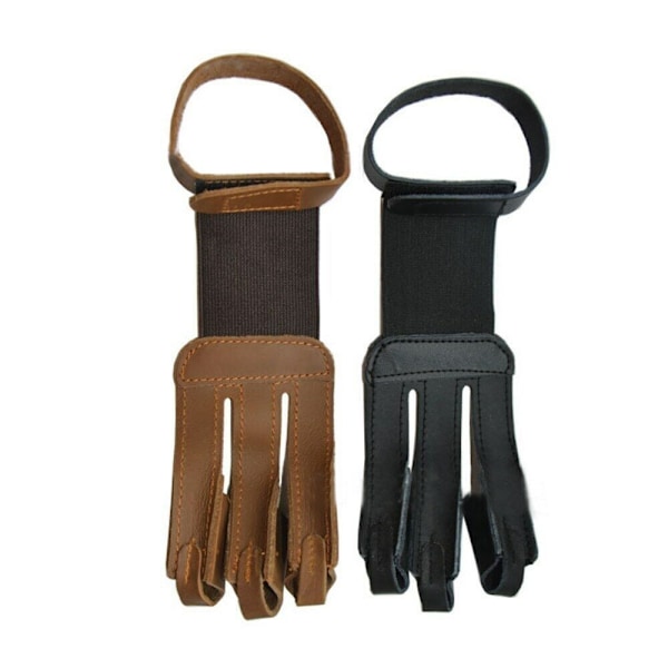 Bueskydningshandsker 3 Finger Tab Guard SORT Black