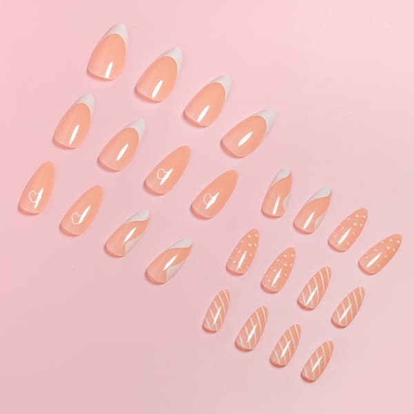 Almond Fake Nails False Nail 3 3 3