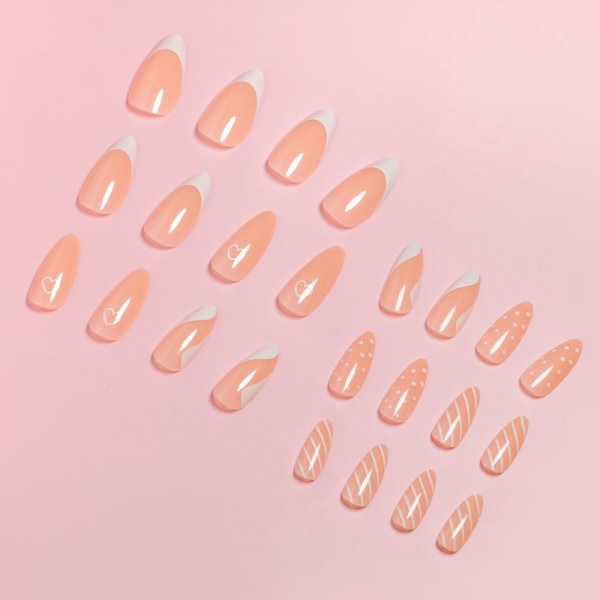 Almond Fake Nails False Nail 5 5 5