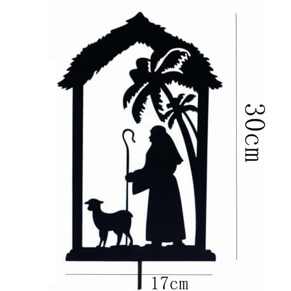 Nativity Shadow Stakes Dekorativ hög B B B