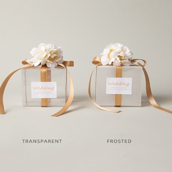 10 kpl Wedding Favor Box Suklaa karkkirasiaa FROST CHAMPAGNE Frost champagne