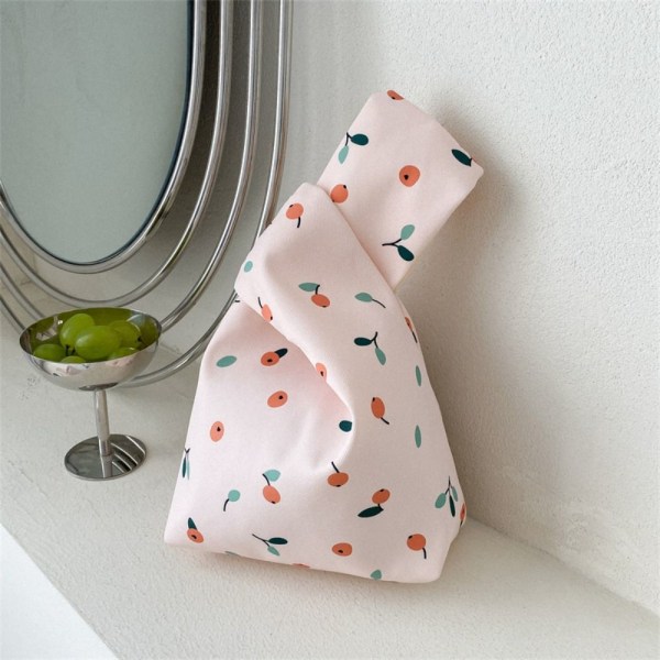 Knot Wrist Bag Mini Käsilaukku WHITE CHERRY WHITE CHERRY white cherry